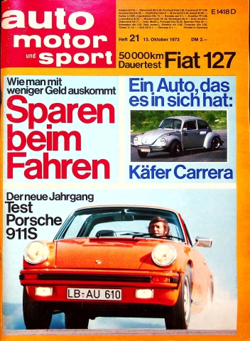 Deckblatt Auto Motor und Sport (21/1973)